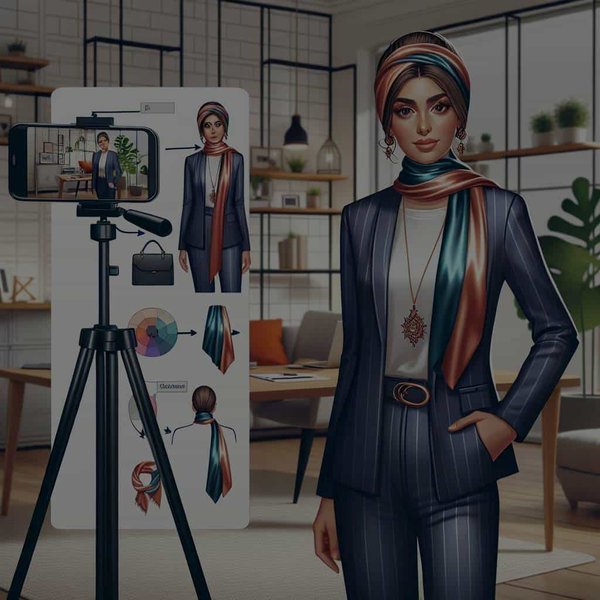 Comment utiliser des accessoires en soie pour dynamiser une tenue de conférence vidéo ?