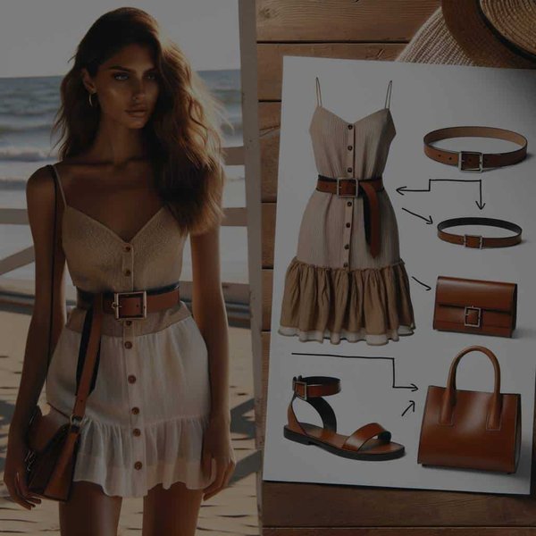 Quelle est la meilleure façon de porter des accessoires en cuir avec une robe légère d'été ?